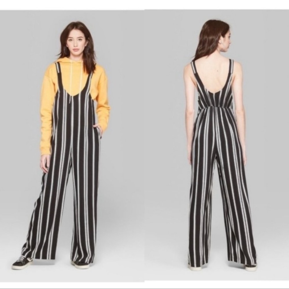Wild Fable Striped Strappy Scoop Jumpsuit